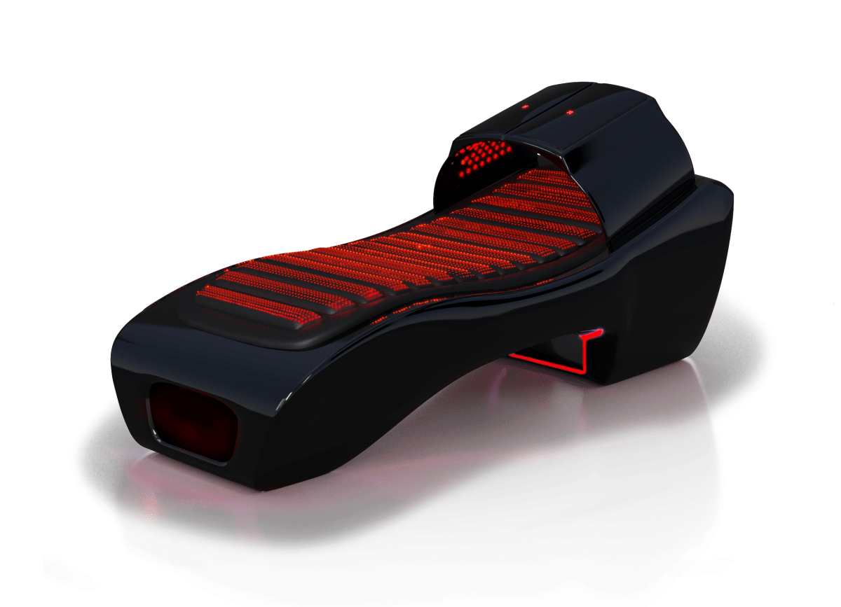 Red light therapy bed